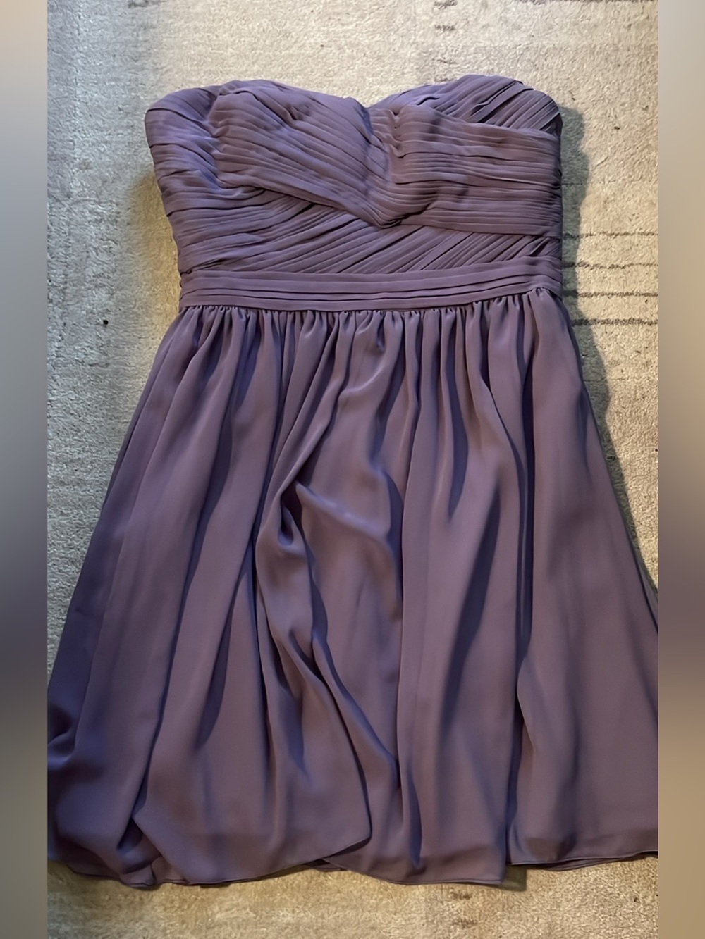 Bill Levkoff Strapless Lavender/Purple Chiffon Dress
